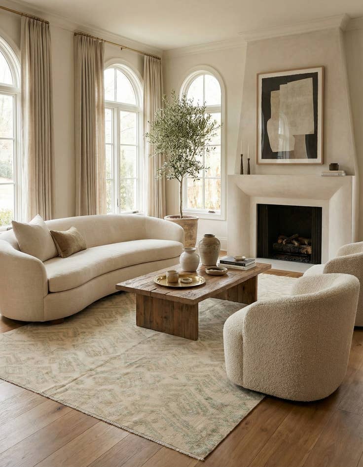 Detail image of 10' x 14'  Hand Knotted Darya Wool Rug