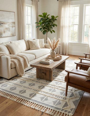 10' x 14' 1 Hand Woven Arizona Wool Rug