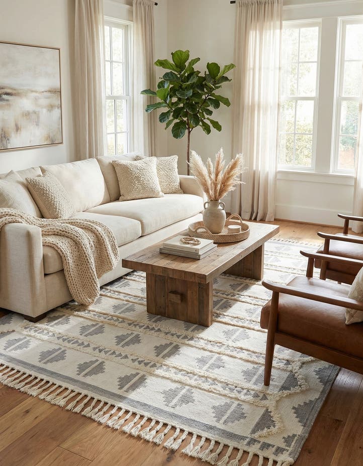 10' x 14' 1 Hand Woven Arizona Wool Rug