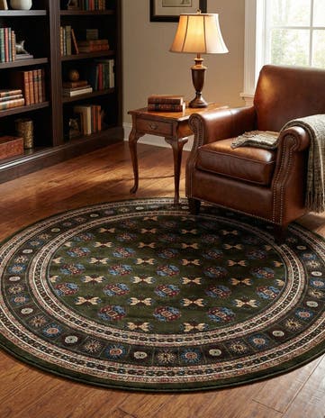 6' x 6' Bokhara Round Rug