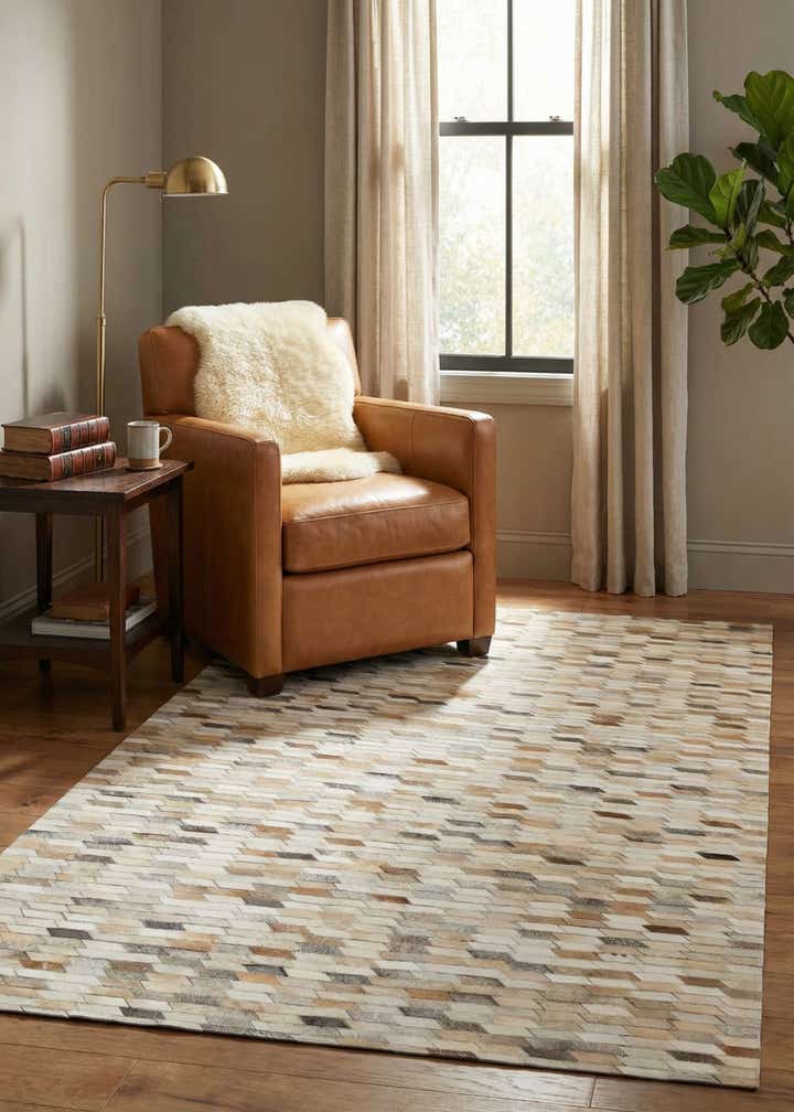 5' 1 x 8' 2 Cowhide - Patchwork Rug