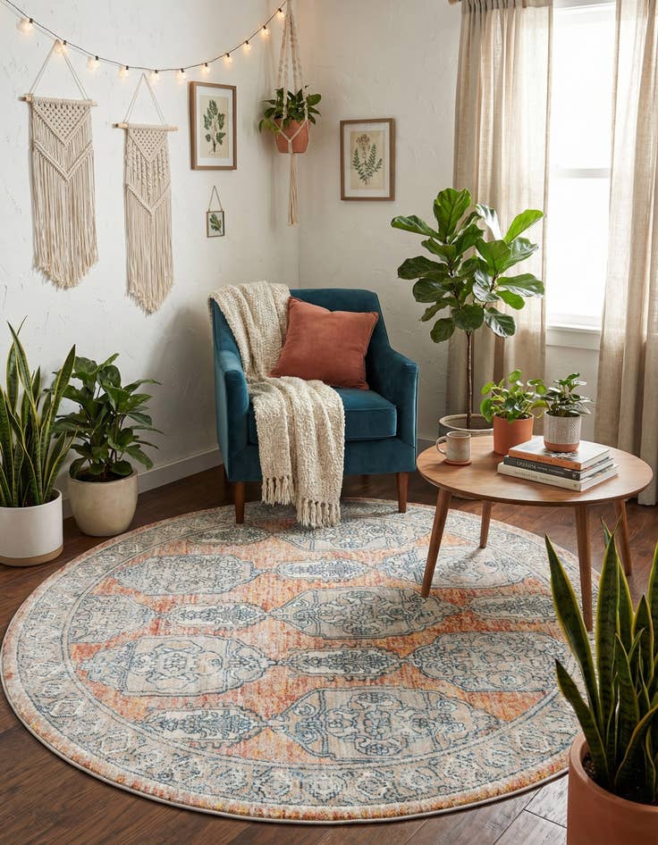 Detail image of  7' x 7' Lola Round Rug