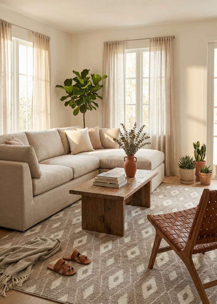 9' x 12' Sepia Rug