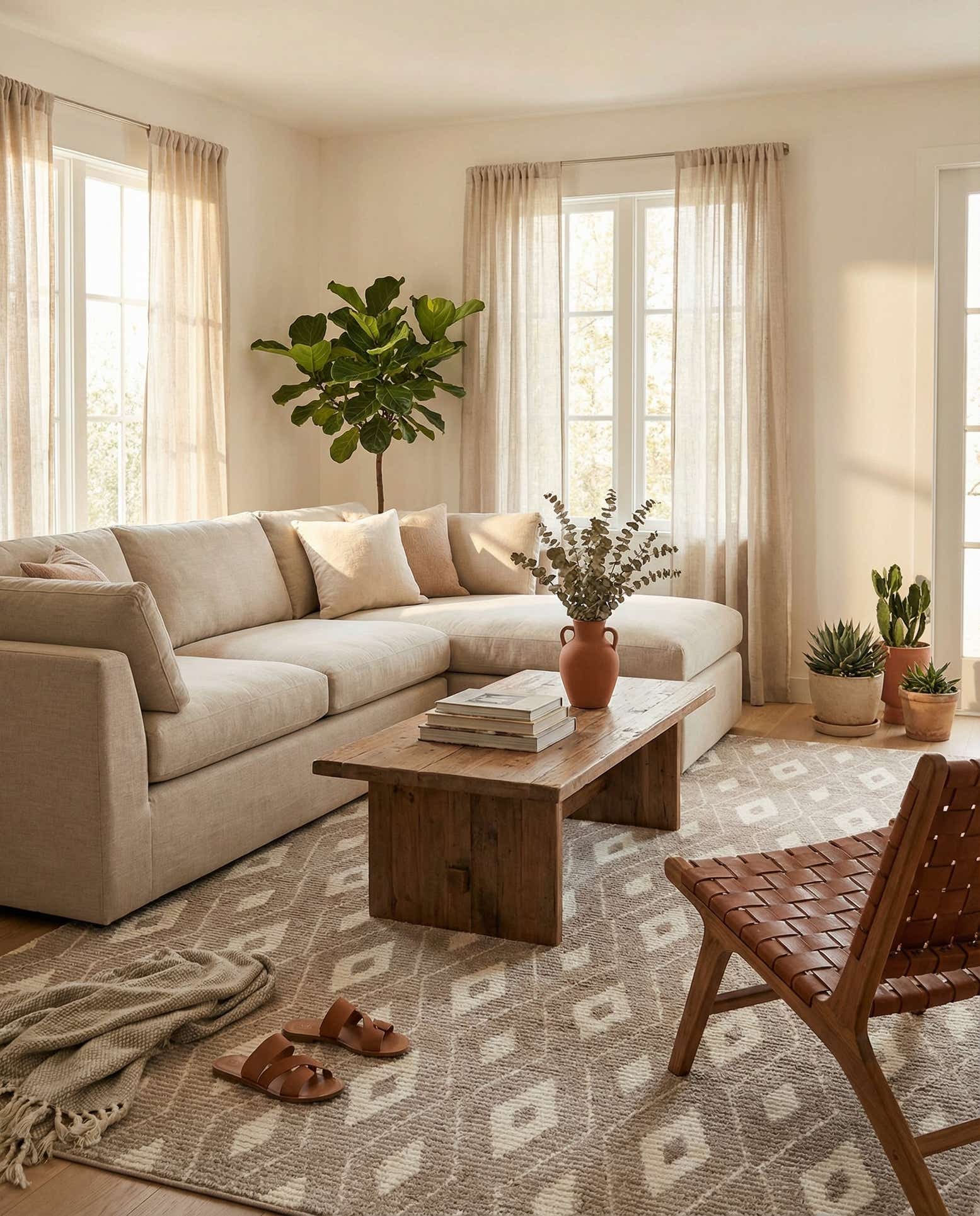9' x 12' Sepia Rug
