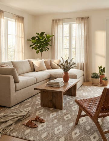 Smokey Taupe Sepia Rug