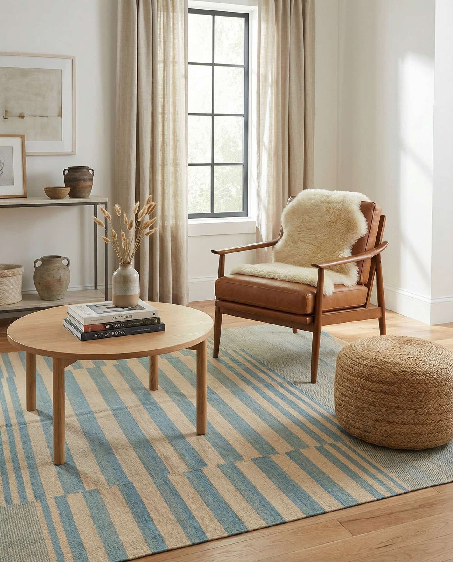 5' 6 x 7' 6 Hand Woven Kilim Modern Wool Rug