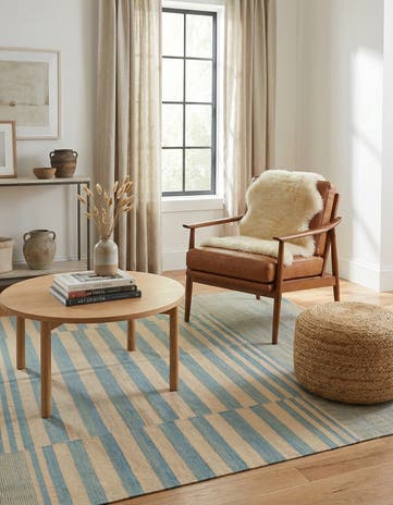 5' 6 x 7' 6 Hand Woven Kilim Modern Wool Rug