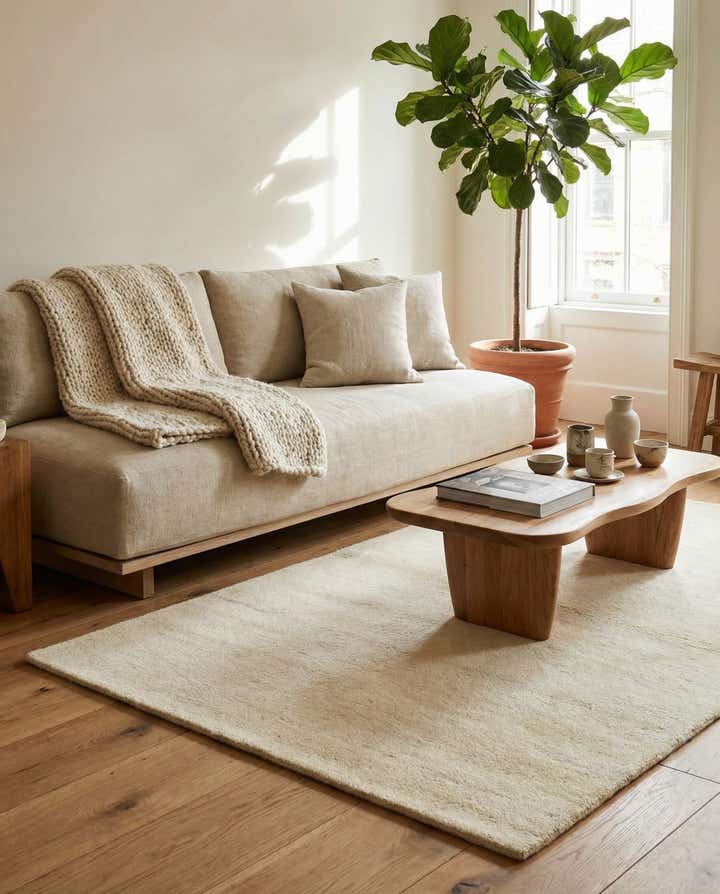 4' x 6' Hand Knotted Gabbeh Wool Rug