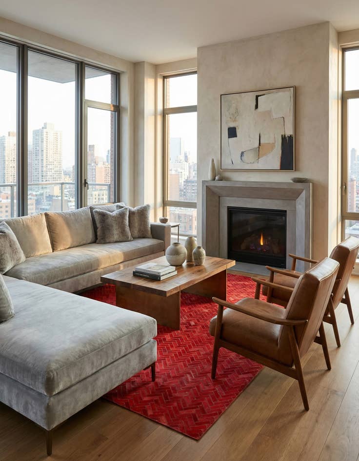 Detail image of 5' x 7' 1 Cowhide Rug