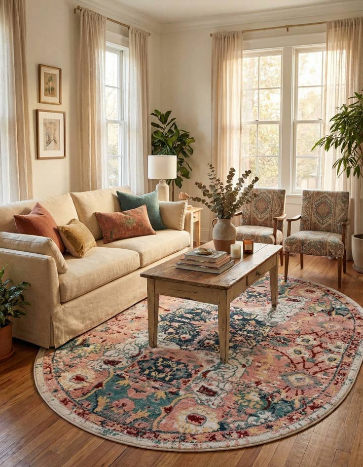 Detail image of 8' x 10' Charleston Oval Rug