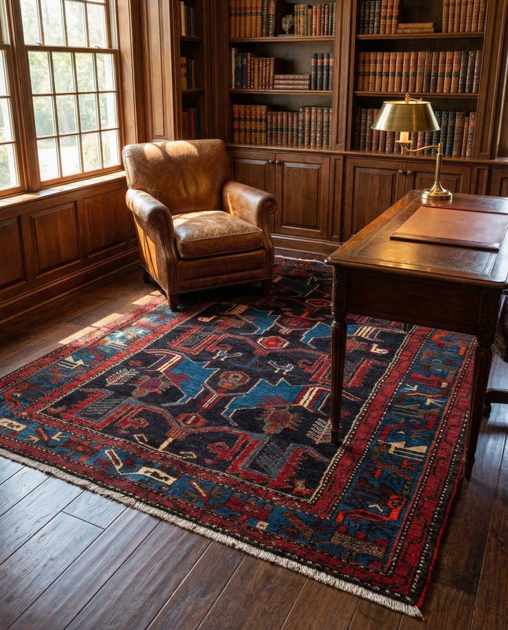 Detail image of 4' 3 x 7' 6 Taleghan Rug