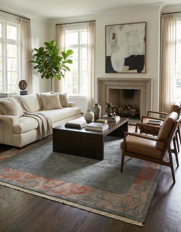8' 5 x 11' 7 Hand Knotted Tibet Wool Rug