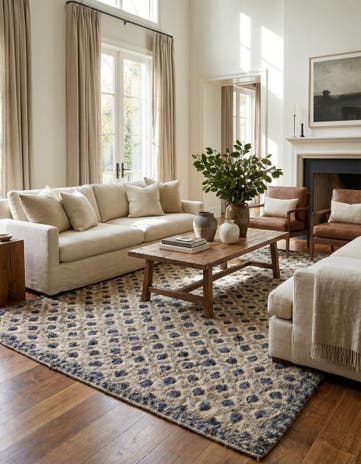 7' 10 x 10' Hand Knotted Darya Wool Rug