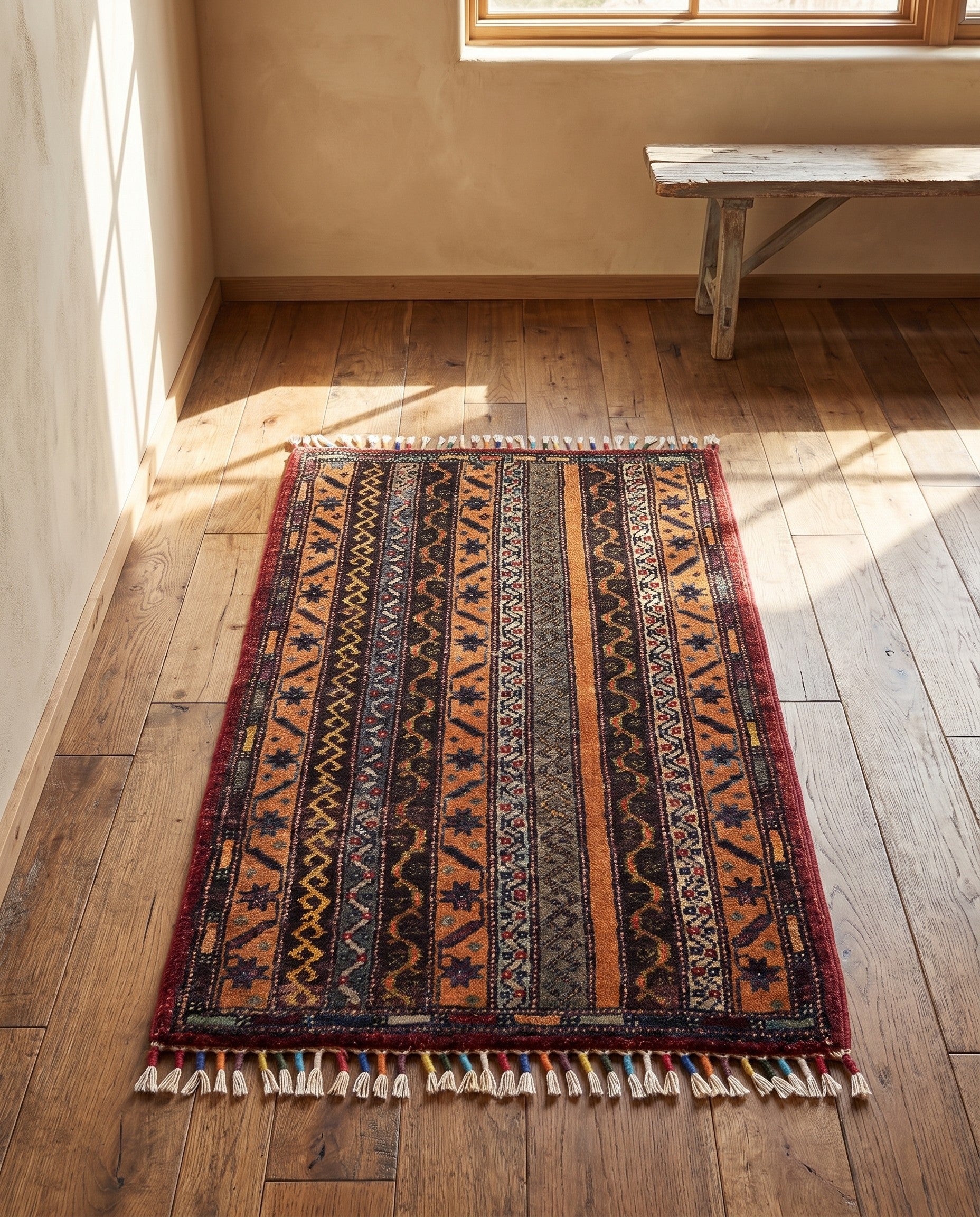 1' 8 x 3' 1 Hand Knotted Kazak Rug