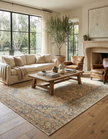 9' 3 x 12' 4 Hand Knotted Ultra Vintage Persian Wool Rug
