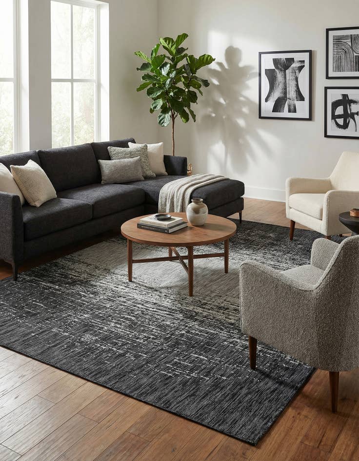 Detail image of 10' x 13'  Washable Modern Indoor / Outdoor Rug