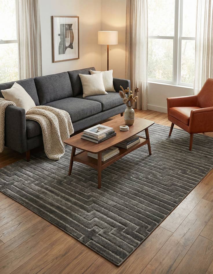 Detail image of  6' x 9' Vogue Geo Rug