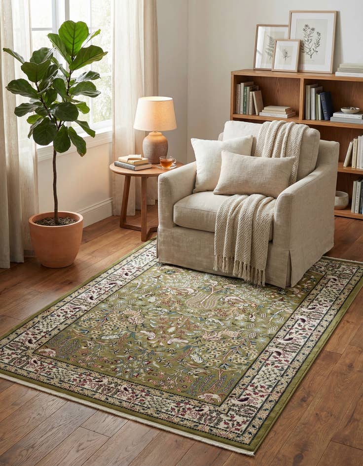 Detail image of 4' x 6' Nain Design Rug