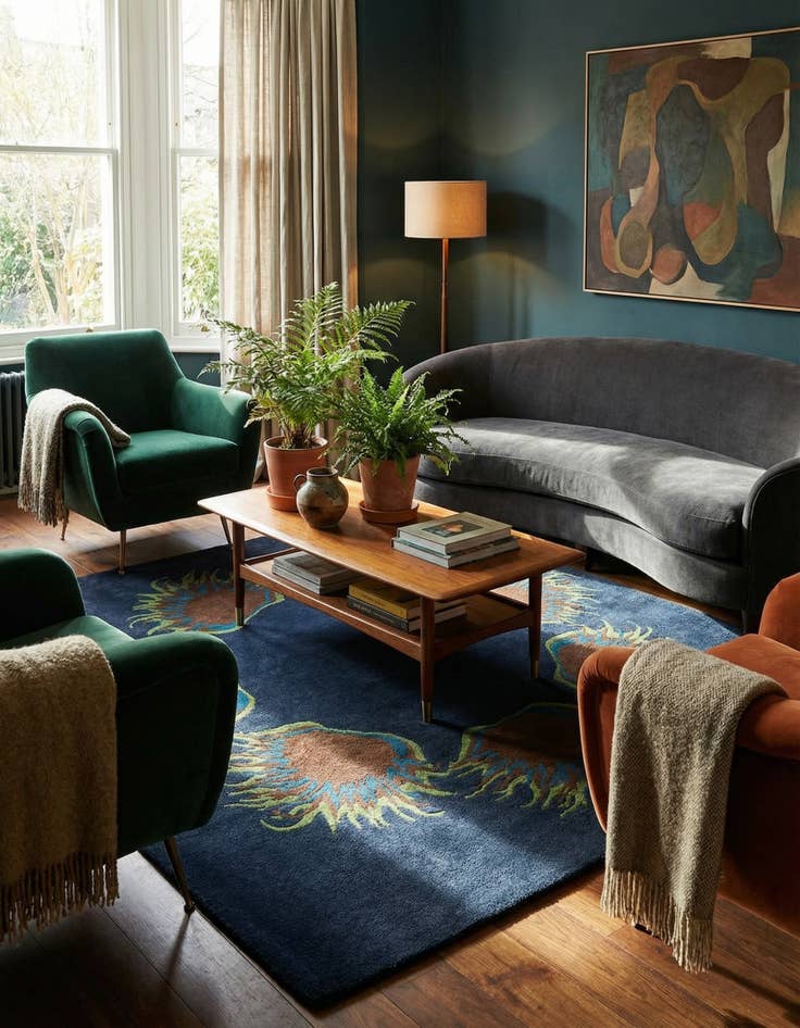 Detail image of 7' 5 x 7' 6 Luna Square Rug