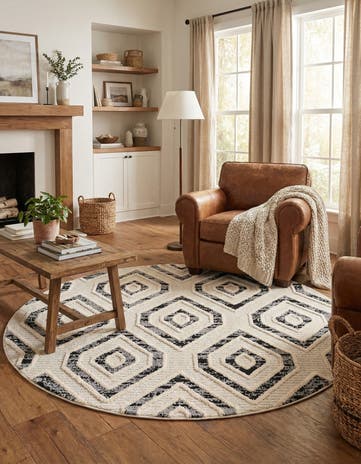 7' x 7' Cherokee Round Rug