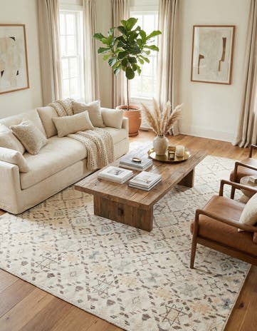 7' 10 x 10' 2 Hand Knotted Moroccan Wool Rug
