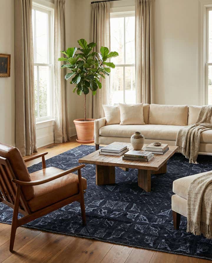 7' 8 x 10' Hand Knotted Darya Wool Rug