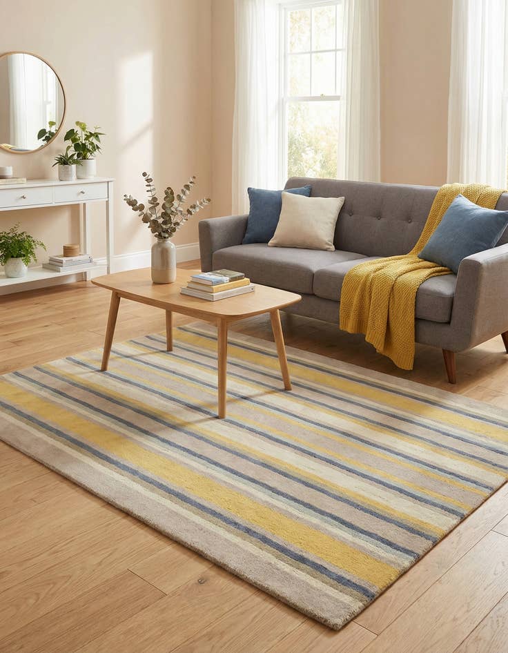 Detail image of 4' x 5' 6 Luna Wool Rug