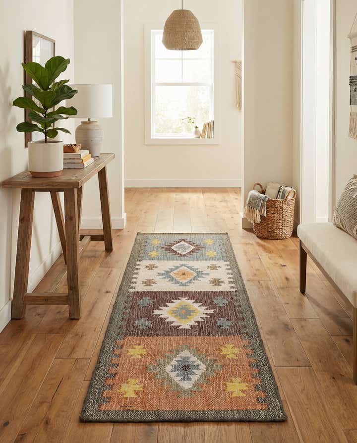 2' x 6' 1 Hand Woven Kala Handwoven Jute Runner Rug