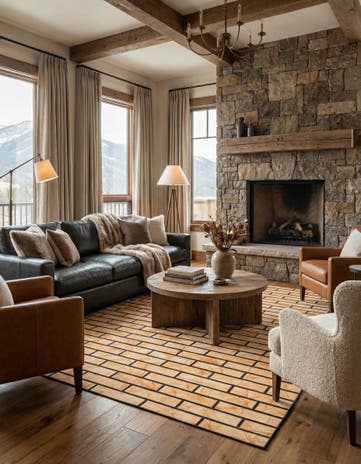 5' 3 x 8' 1 Cowhide - Patchwork Rug