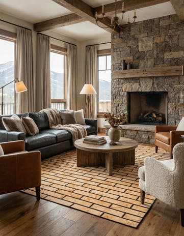 5' 3 x 8' 1 Cowhide - Patchwork Rug