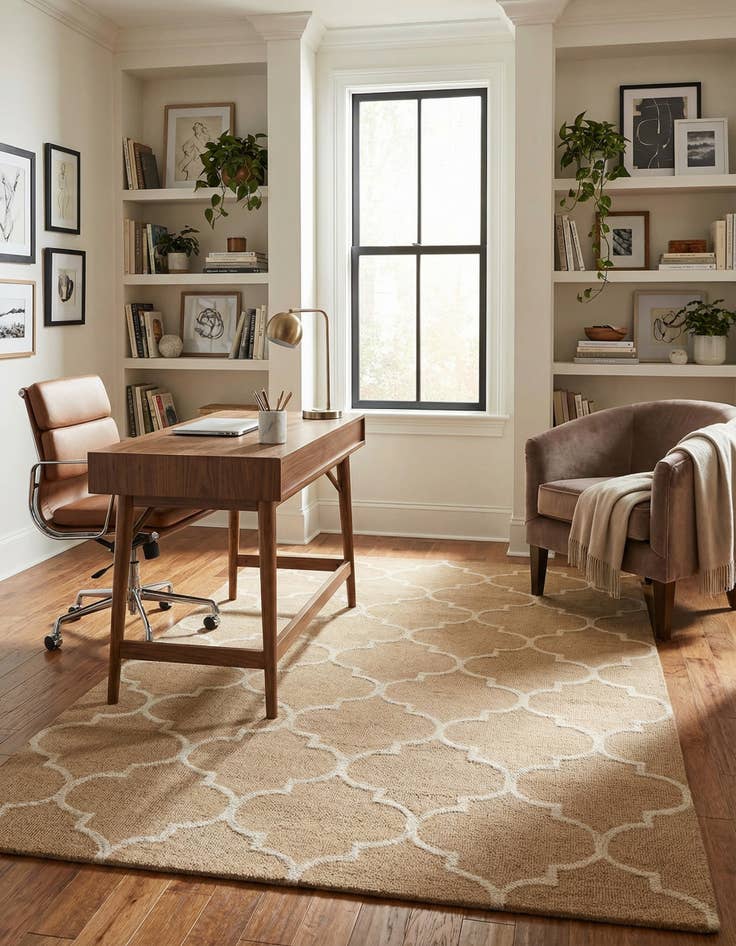 Detail image of 5' 1 x 8' 2 Luna Wool Rug