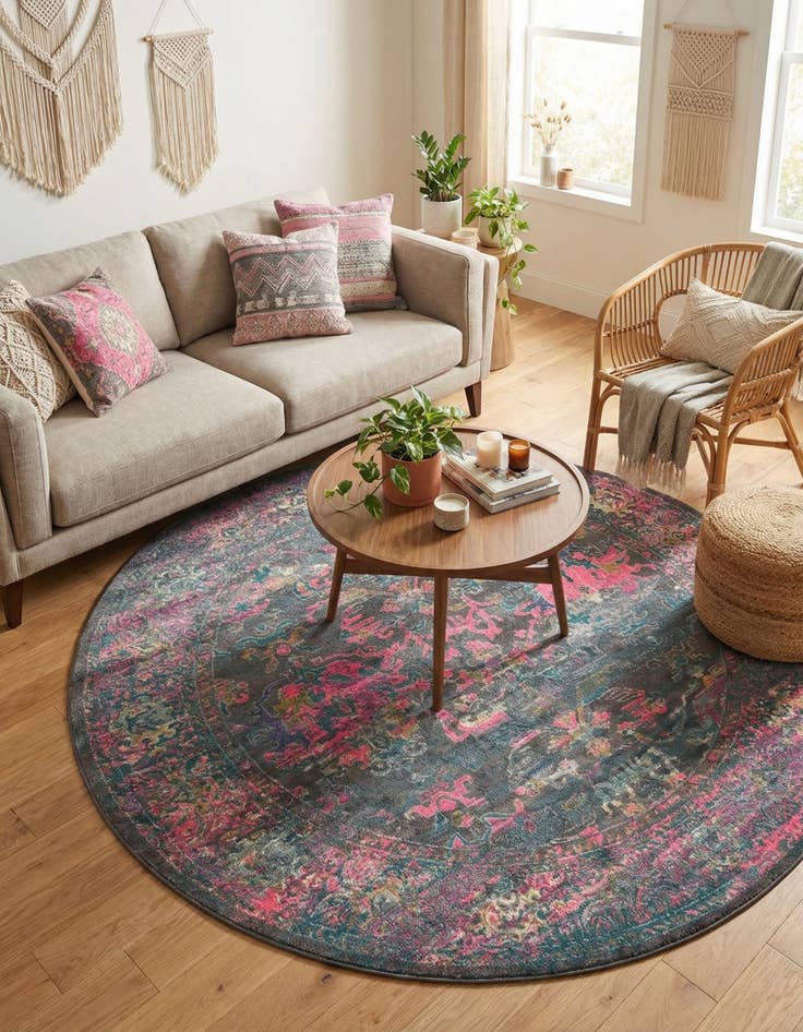 Detail image of 8' x 8' Aria Round Rug