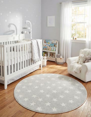 5' x 5' Whimsy Kids Round Rug