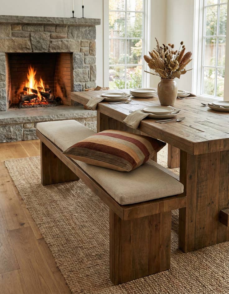 Detail image of 2' 5 x 2' 6  Hand Woven Pillow Wool Square Rug