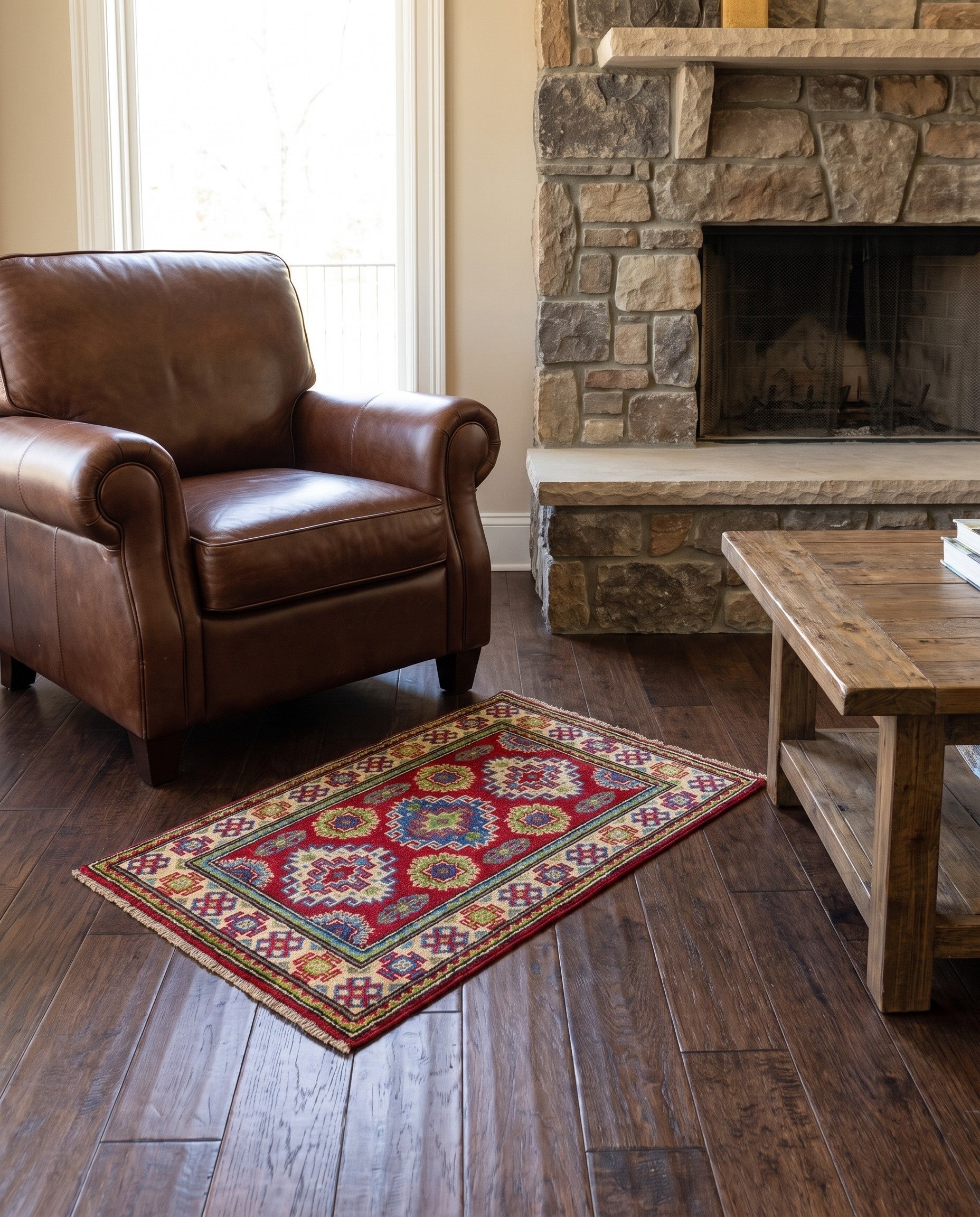 2' 1 x 3' 1 Hand Knotted Kazak Rug