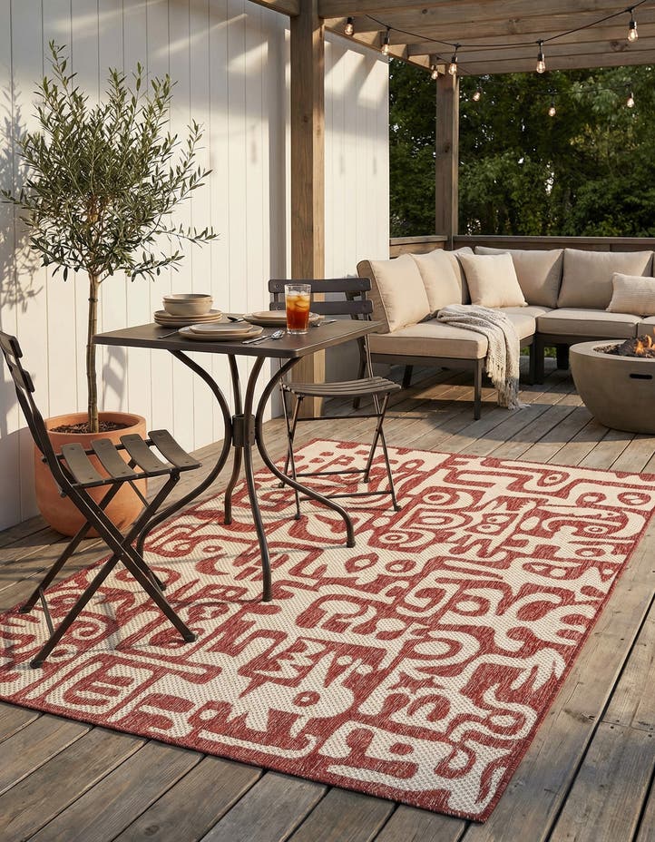 4' x 6' Easy-Clean Modern Indoor / Outdoor...