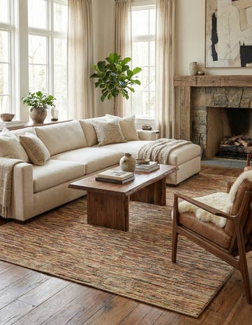 6' 6 x 9' 7 Hand Knotted Modern Ziegler Rug