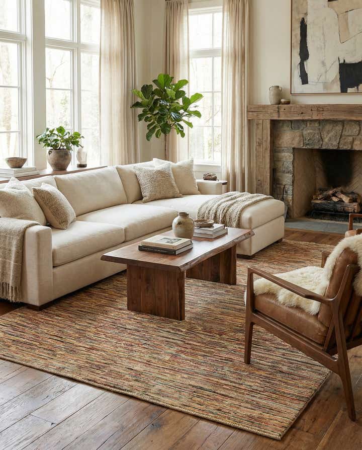 6' 6 x 9' 7 Hand Knotted Modern Ziegler Rug
