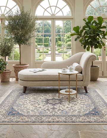 5' 1 x 8' 4 Hand Knotted Nain Rug