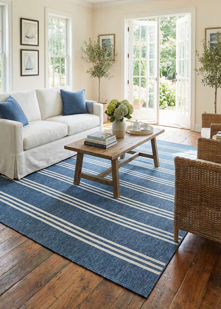 10' 8 x 10' 8 Easy-Clean Jill Zarin Anguilla Indoor / Outdoor Square Rug