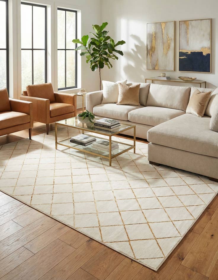 Detail image of 10' x 13' Vogue Geo Rug