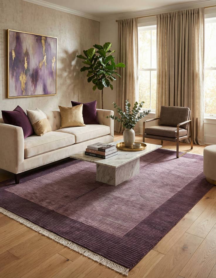 Detail image of  5' 6 x 7' 10  Hand Knotted Darya Wool Rug