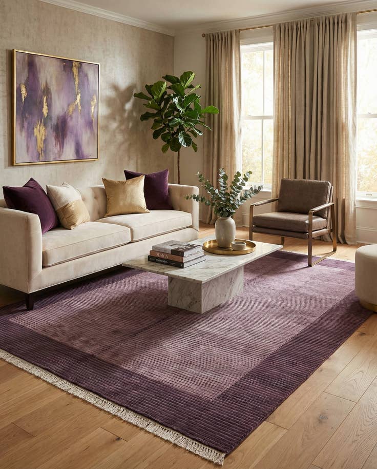 Detail image of 5' 6 x 7' 10 Hand Knotted Darya Wool Rug