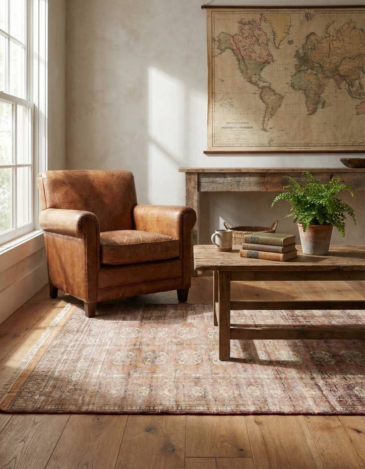 Detail image of 3' x 5'  Hand Knotted Ultra Vintage Persian Wool Rug