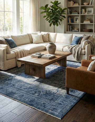 7' 10 x 11' 1 Hand Knotted Ultra Vintage Persian Wool Rug