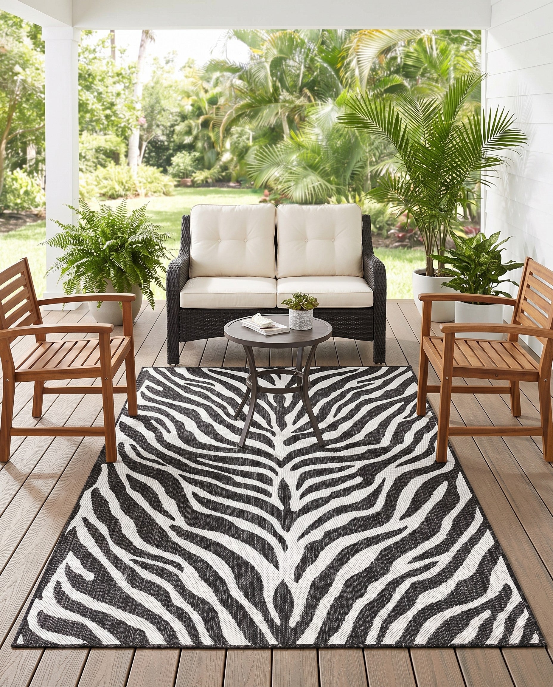 4' x 6' Easy-Clean Safari Indoor / Outdoor Rug