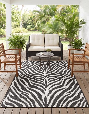4' x 6' Easy-Clean Safari Indoor / Outdoor Rug
