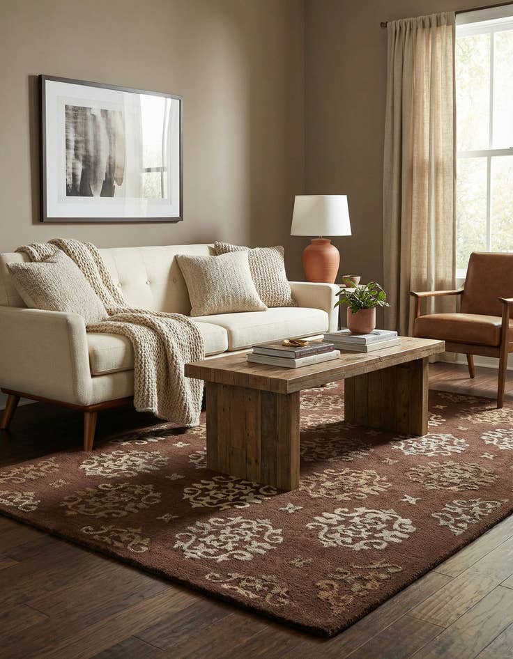 Detail image of 5' x 7' 6 Luna Wool Rug