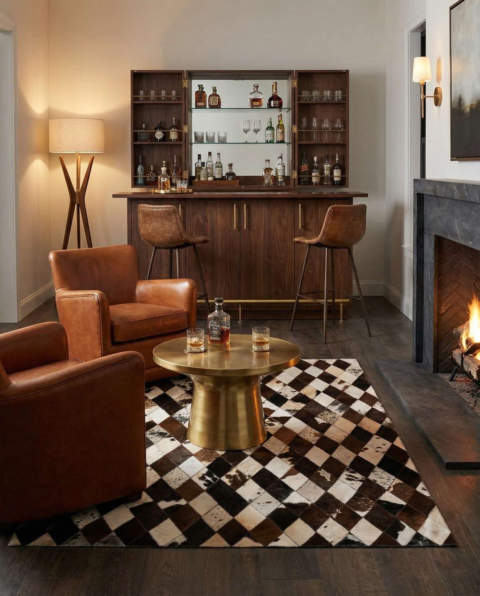 4' x 5' 11 Cowhide Stocks Rug