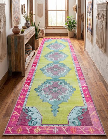 2' 6 x 14' Washable Timeless Runner Rug